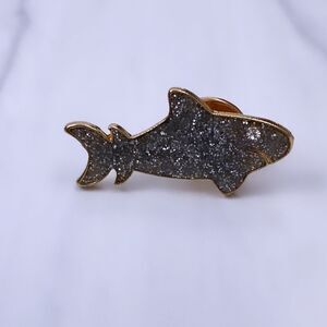 Sparkly Shark Enamel Pin/ Brooch